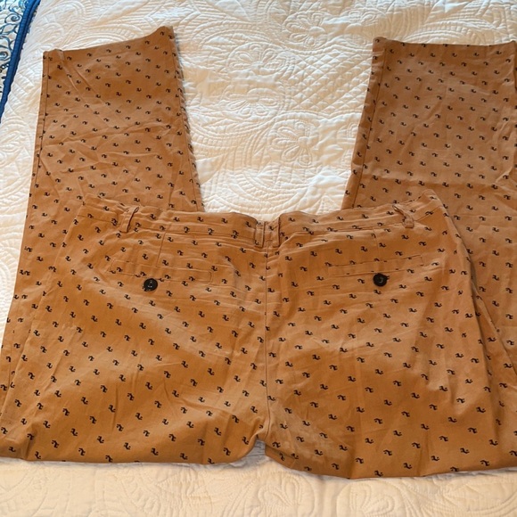 Shein Gold Pants with Black Reindeer Print Lightweight Cotton Blend Pants XL - Picture 6 of 10